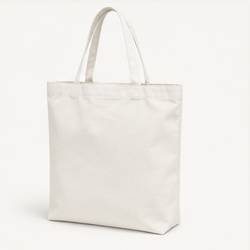 Realistic 3D mockup of Canvas Tote Bag