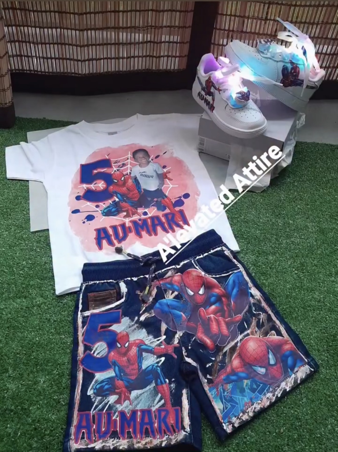 Custom Kids Outfit and Shoes by A’levated Attire in Coral Springs Florida